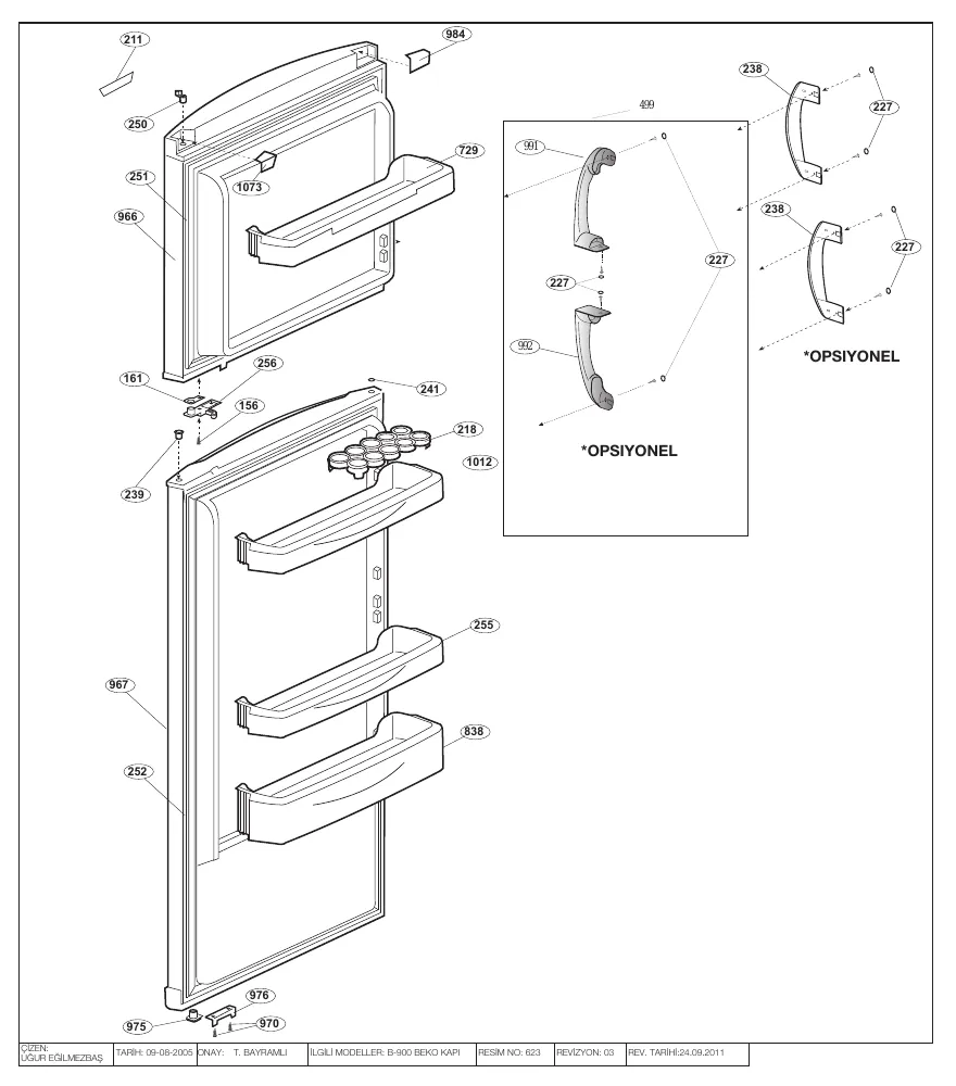 Vue éclatée BEKO DNE33081S 7208747682