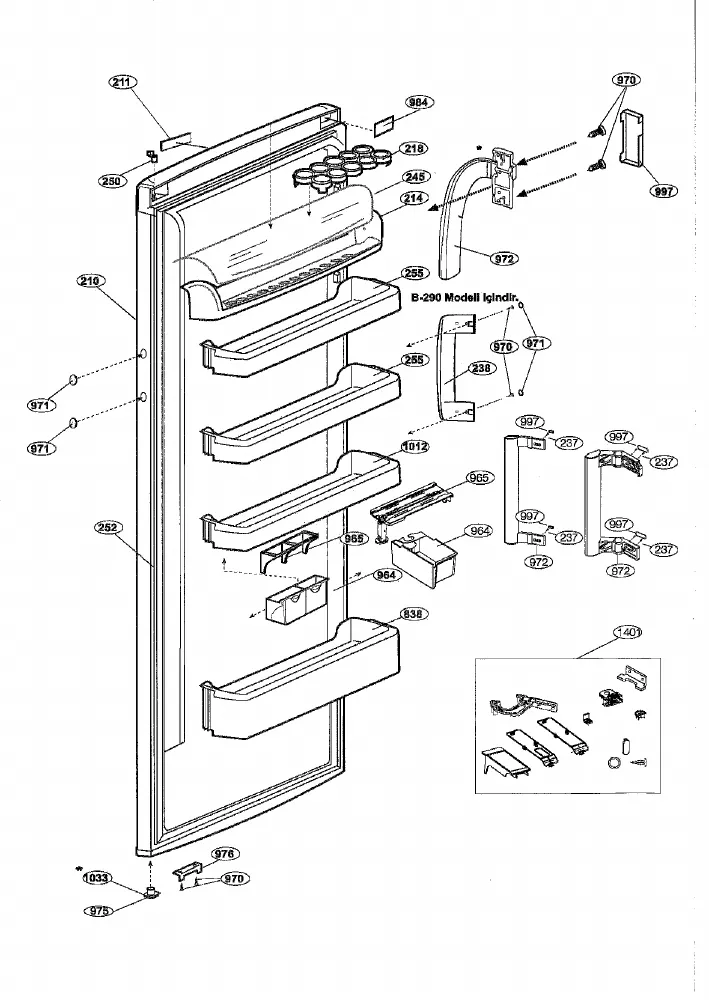 Vue éclatée BEKO SS137030 7261847616