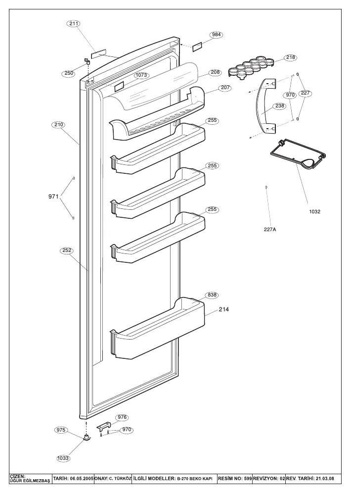 Vue éclatée BEKO SSE2600(S) 7201847684