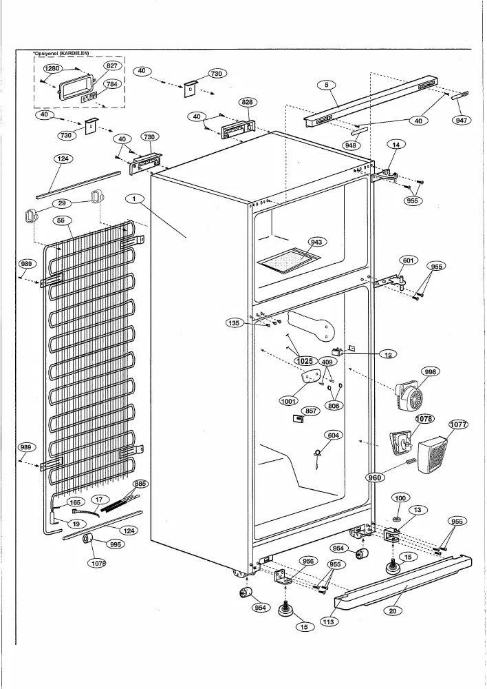Vue éclatée BEKO DSE41000 7204847613