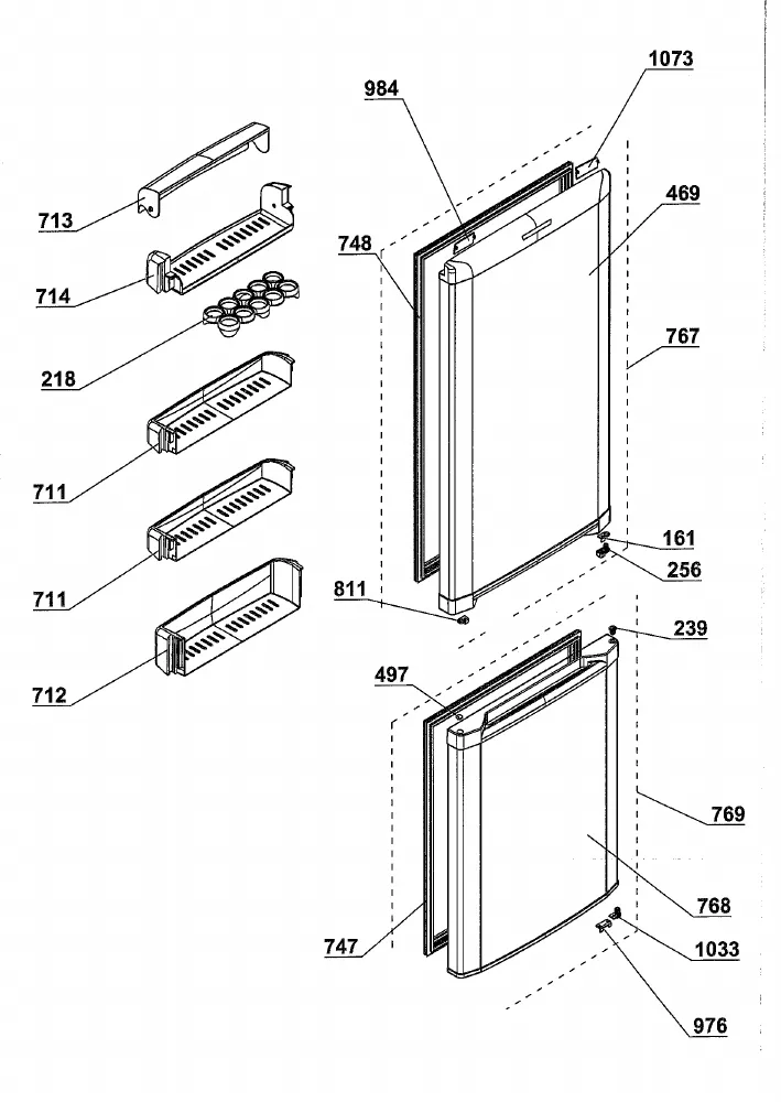 Vue éclatée BEKO CSA29020S 7506620041