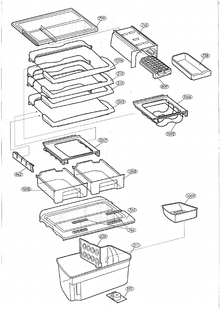 Vue éclatée BEKO DNE47401DS V1 7216147684