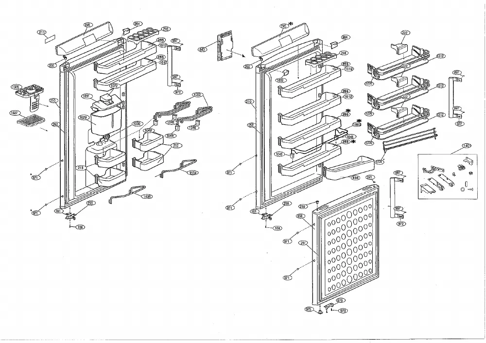 Vue éclatée BEKO CS134021DX 7250347693