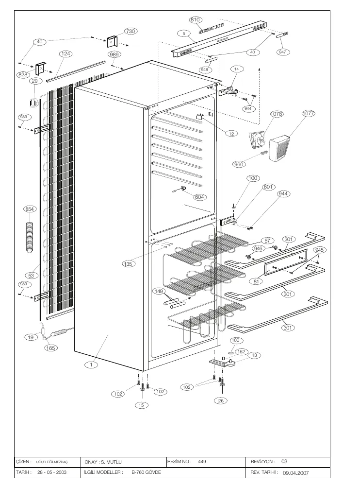 Vue éclatée BEKO CSE34022S 7206147682