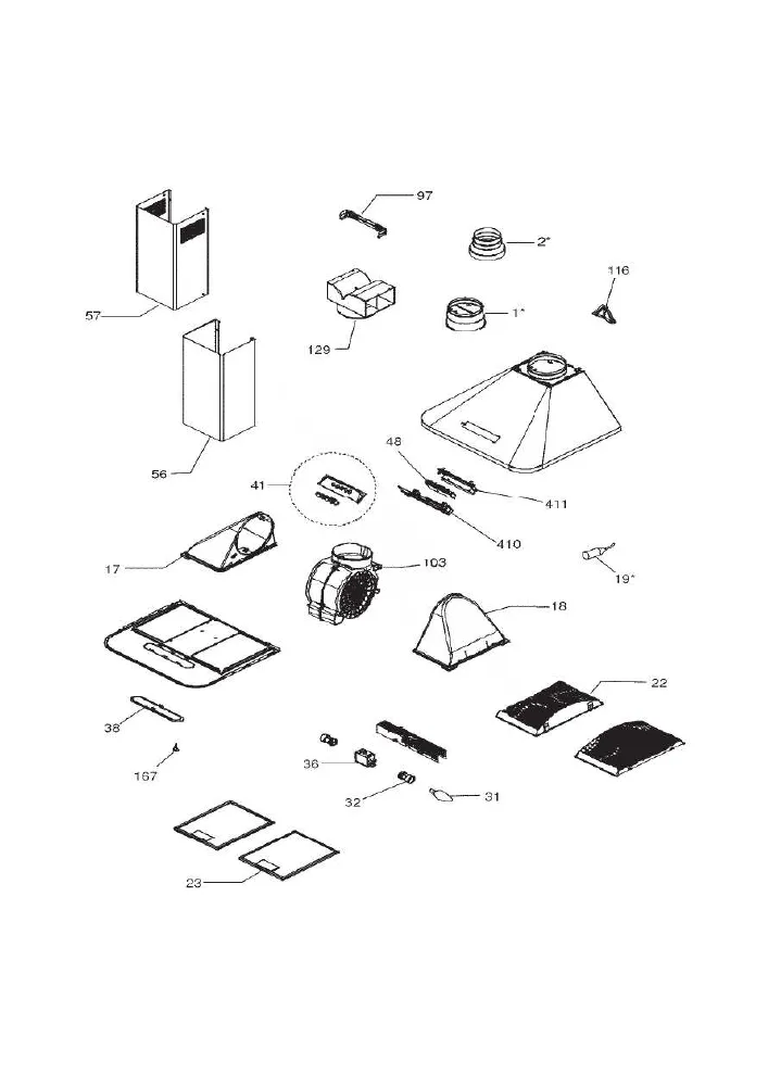 Vue éclatée HOTPOINT-ARISTON HES60FIX 38734