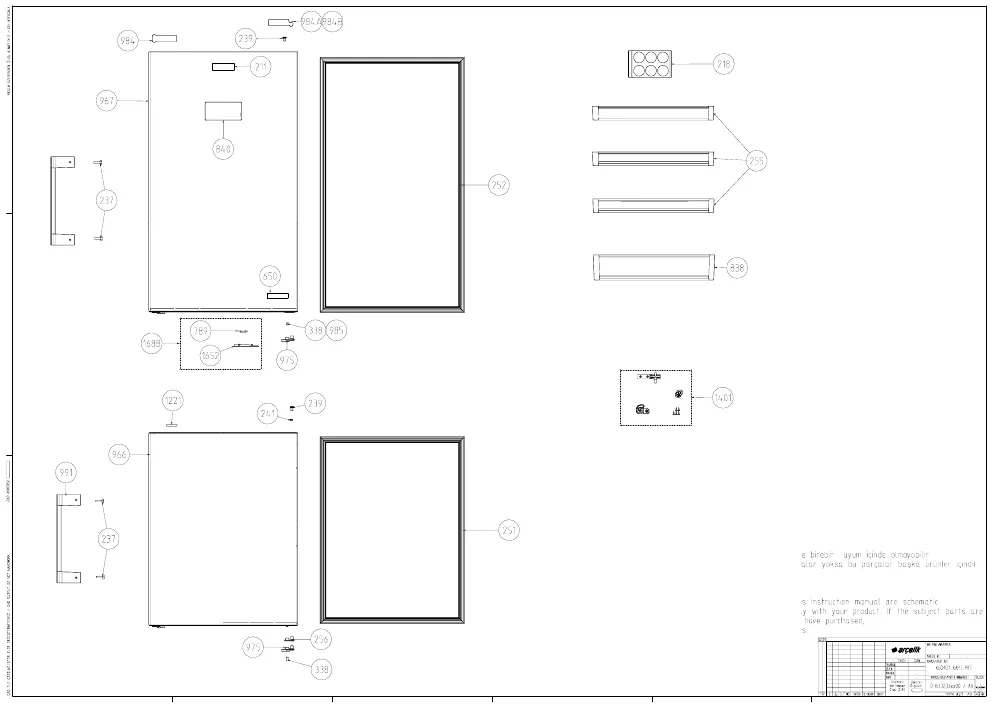 Vue éclatée BEKO B5RCNE405LXP 7282343701