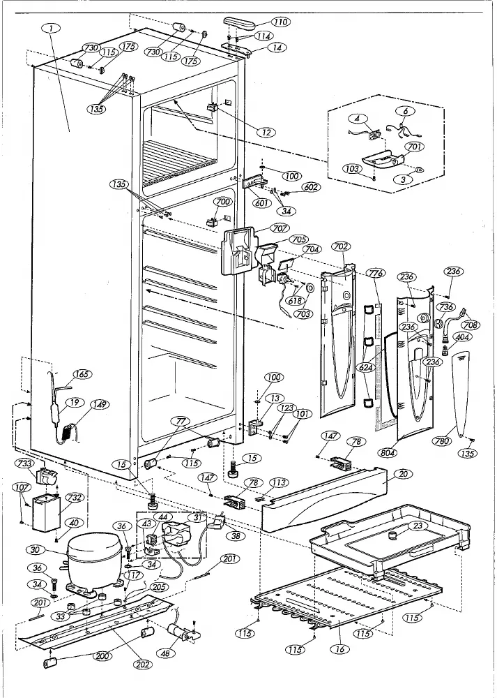 Vue éclatée BEKO NCC7300 6071476166
