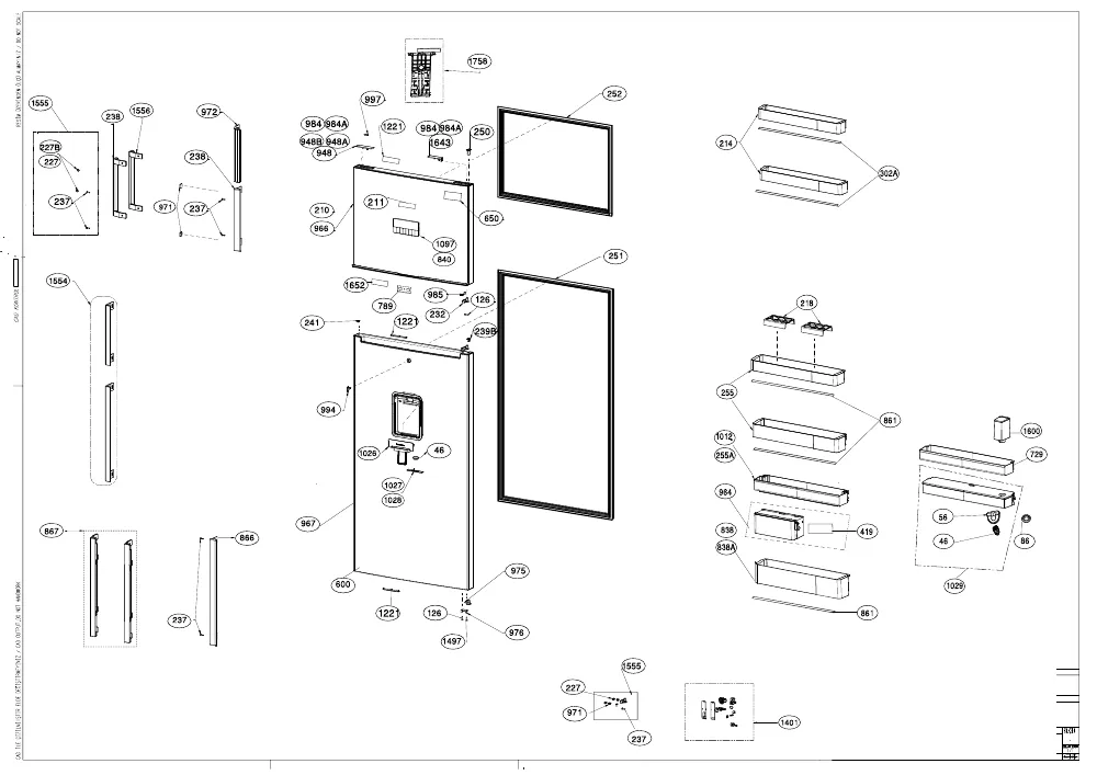 Vue éclatée BEKO RDNE455E30DZXBN 7294143190