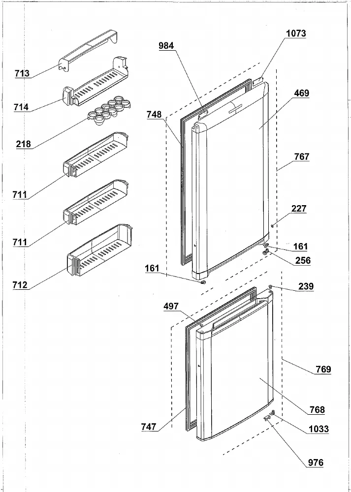 Vue éclatée BEKO CSA29000S 7506620030