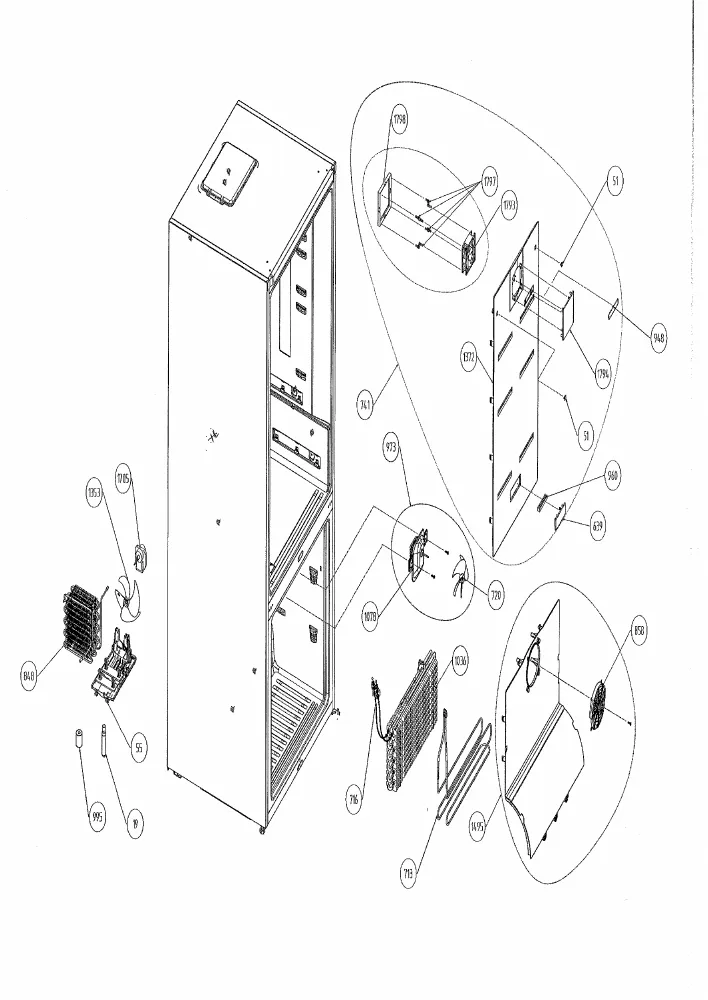 Vue éclatée BEKO RCNE480K20W 7293647614