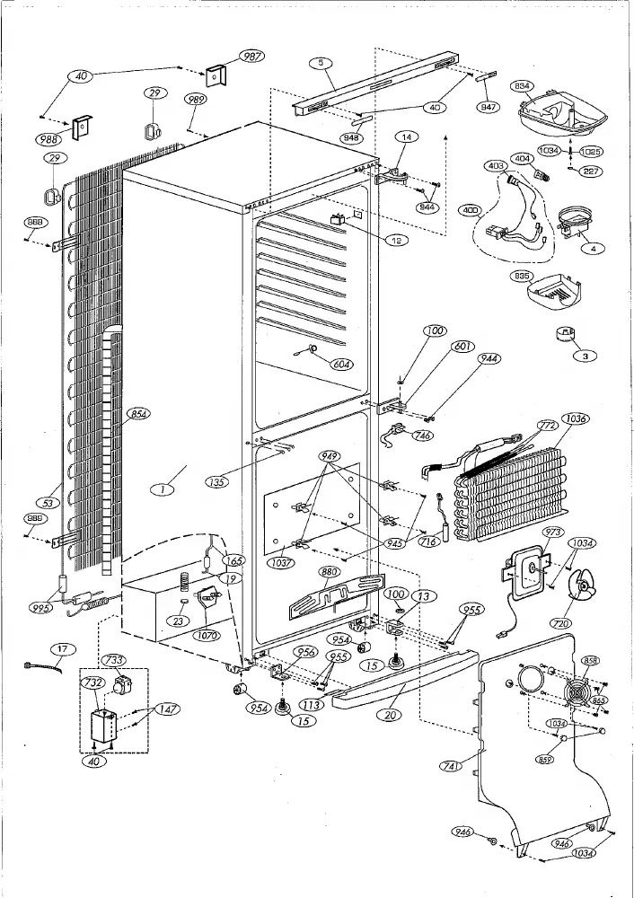 Vue éclatée BEKO CHE40000D 7209247613