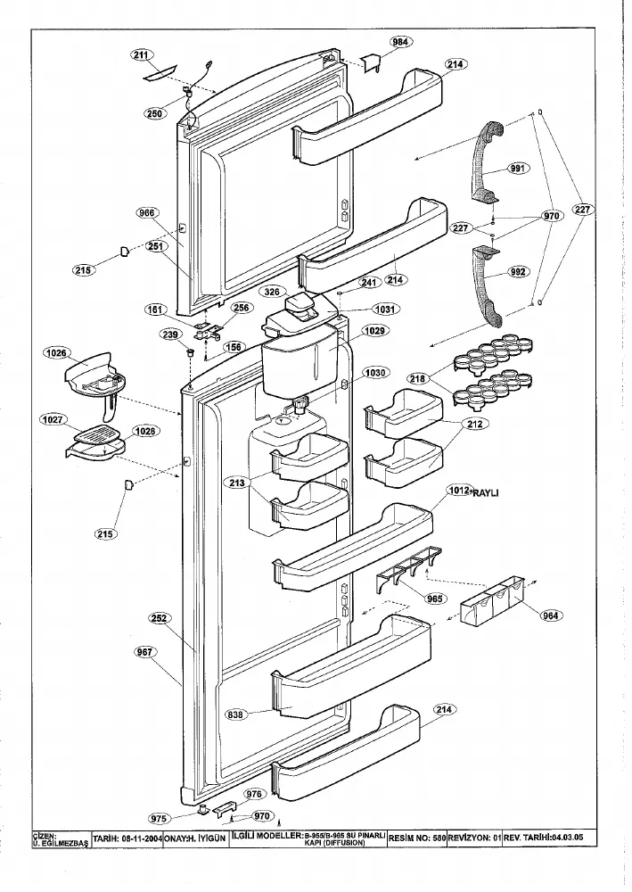 Vue éclatée BEKO DNE47420DS 7239847683