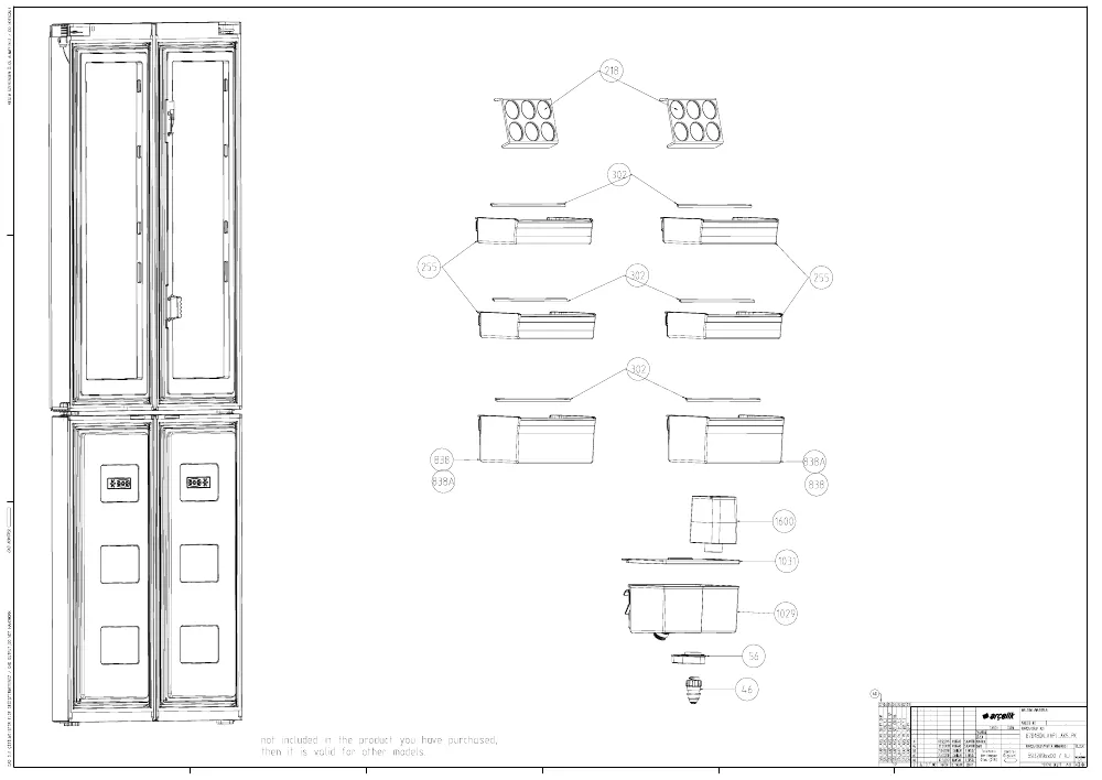 Vue éclatée BEKO GNE490I21DZXP 7299147693