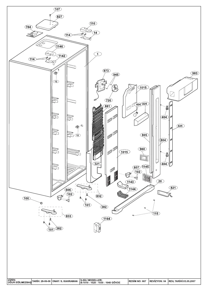 Vue éclatée BEKO GNE35714W 7219947615