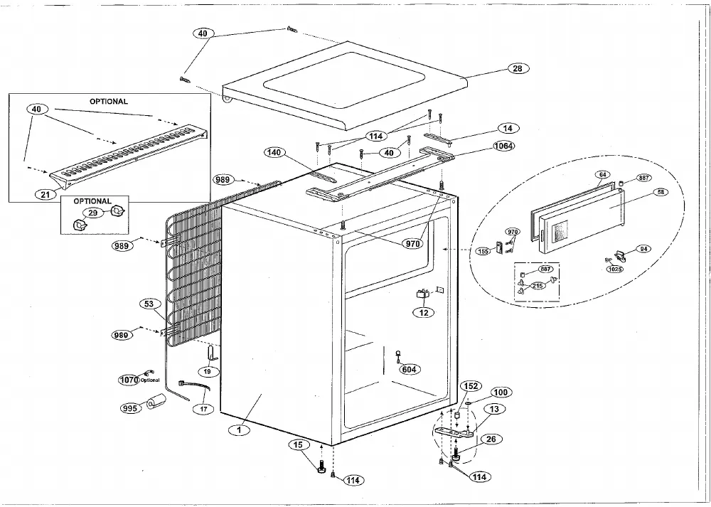 Vue éclatée BEKO TSE1230F 7214247614