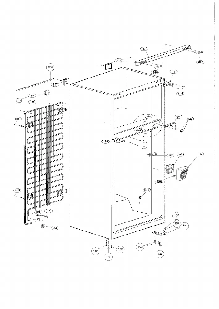 Vue éclatée BEKO RDP6500HCA 6050476182