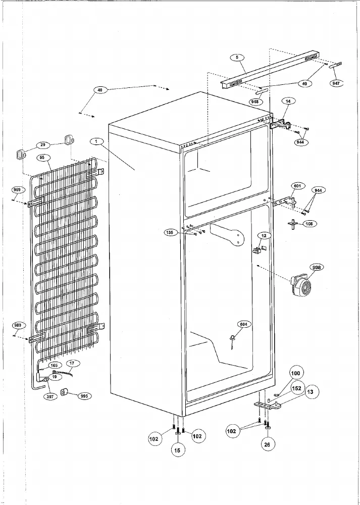 Vue éclatée BEKO DSE25022S 7233347884