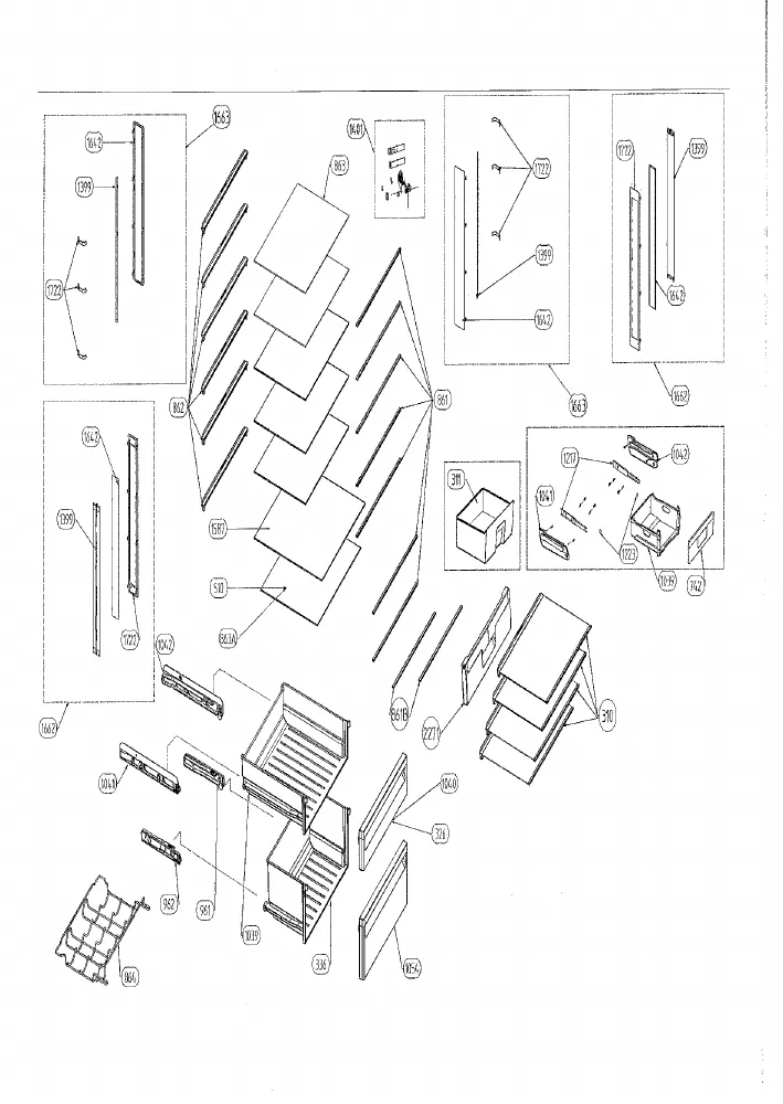 Vue éclatée BEKO RSNE445E33DX 7278346996