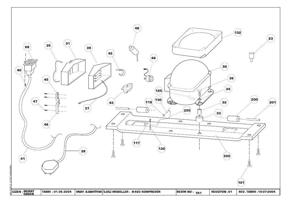 Vue éclatée BEKO DNE44080S 7200747683