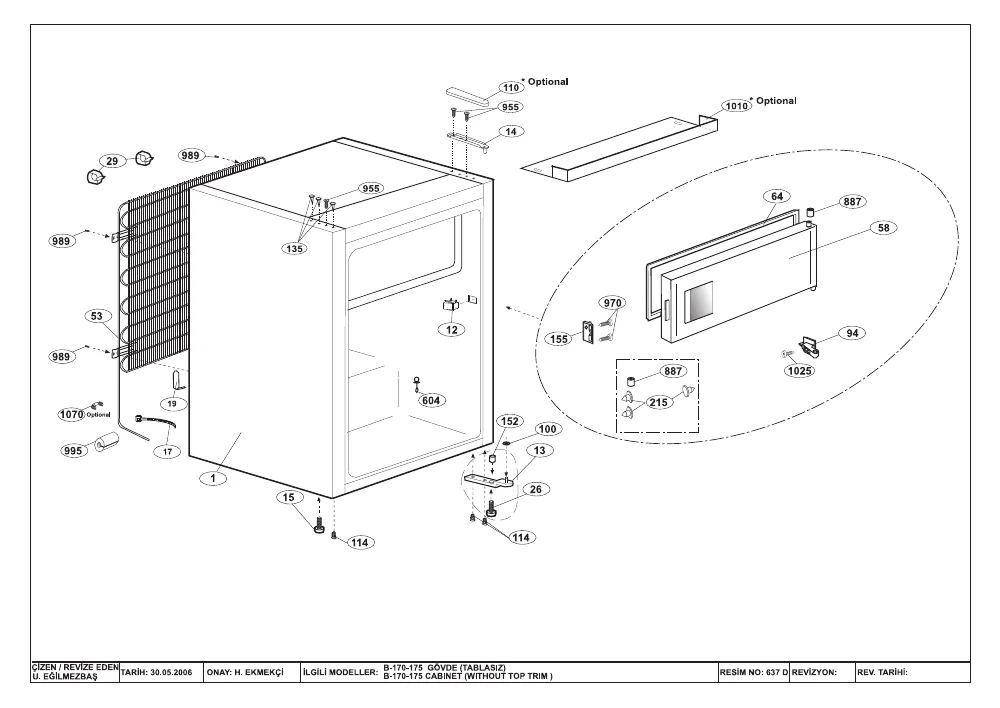 Vue éclatée BEKO TSE1281M 7225147614