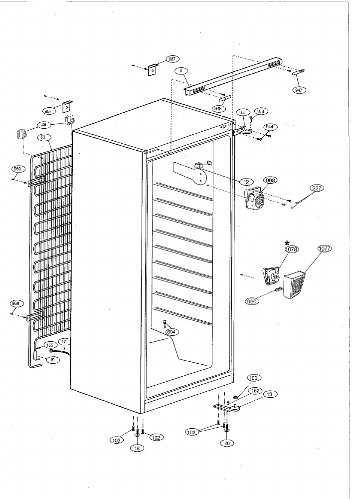 Vue éclatée BEKO SS137020D 7253747615