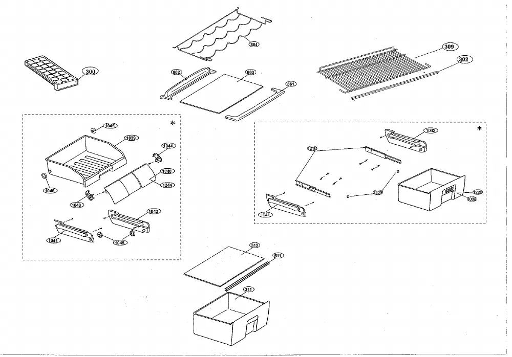 Vue éclatée BEKO SSE37021DS 7221647686