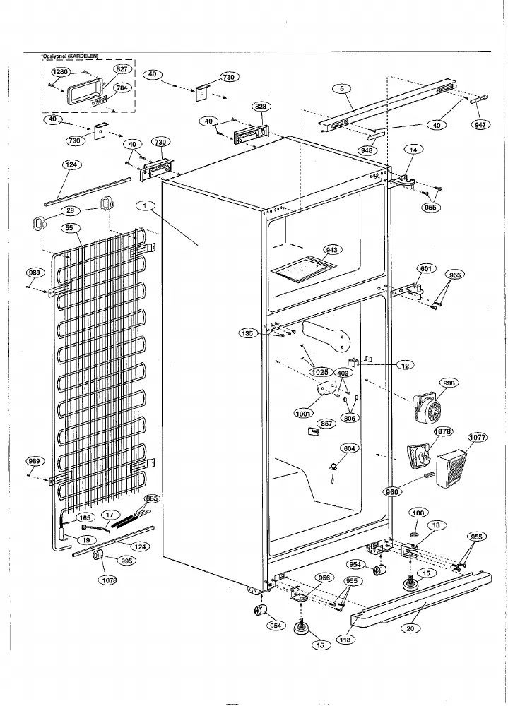 Vue éclatée BEKO DSE41000S 7204847683