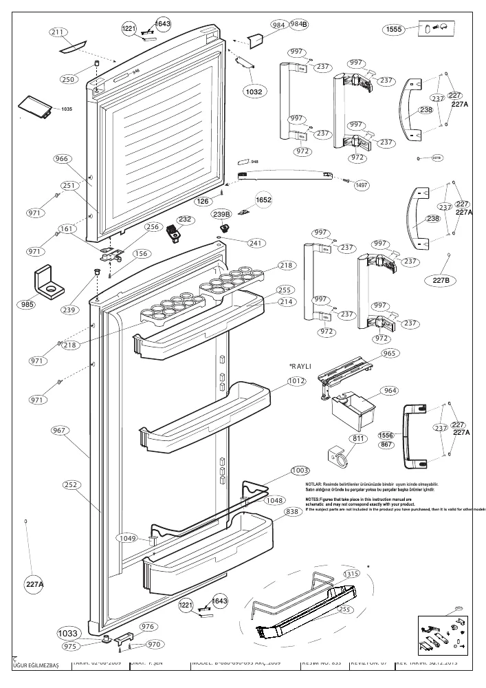 Vue éclatée BEKO RDSE450K20S 7296346301