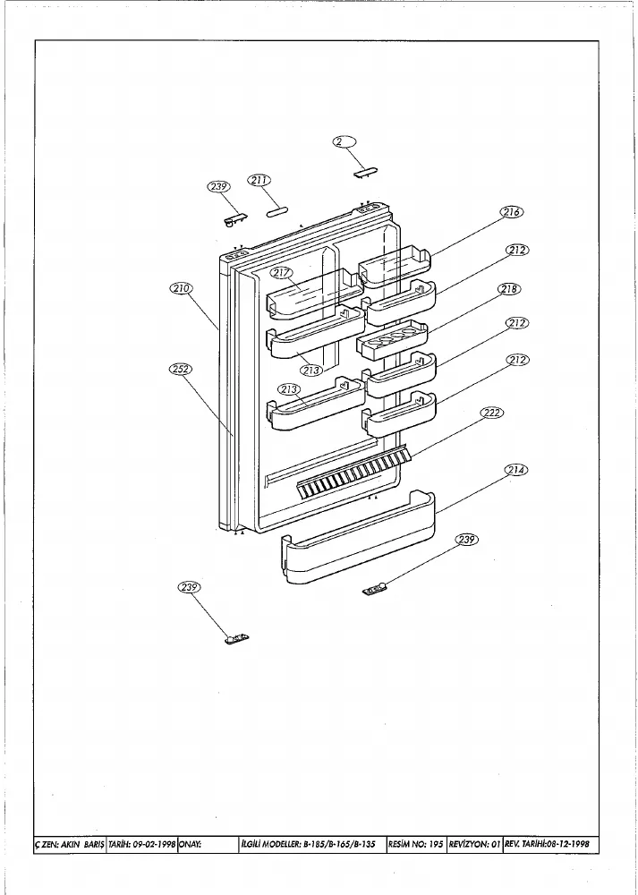 Vue éclatée BEKO RRN1370A 6078487049