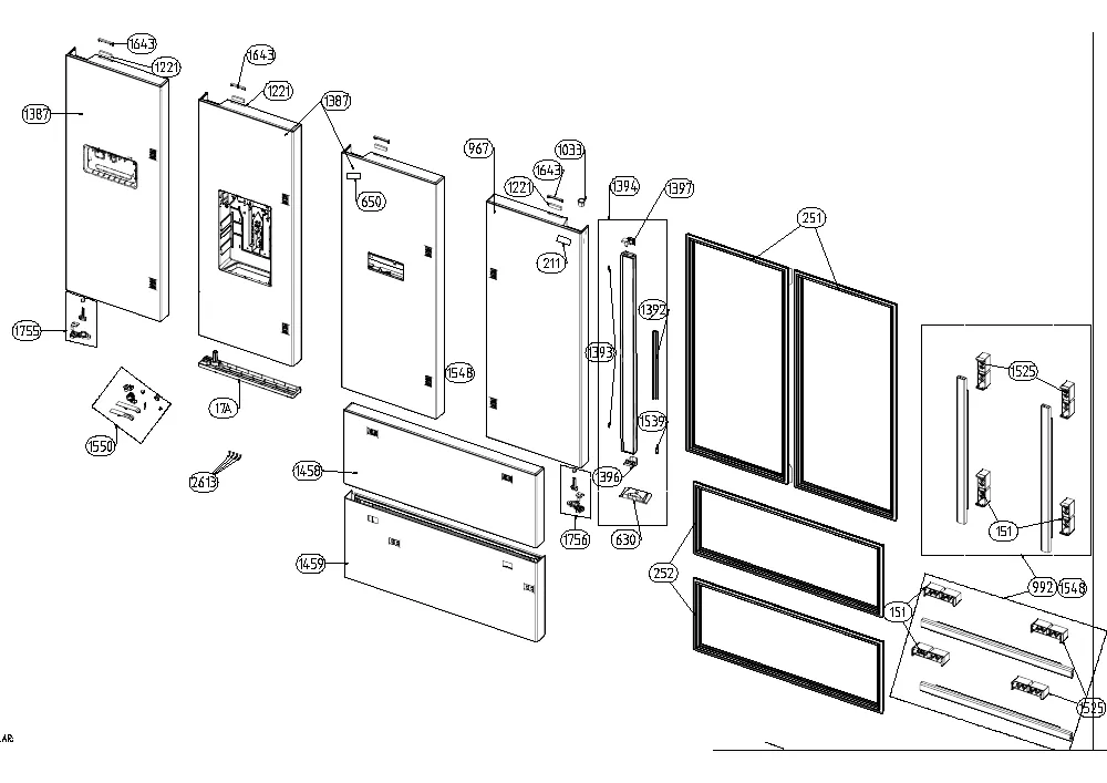Vue éclatée BEKO GNE6039XPN 7293440885