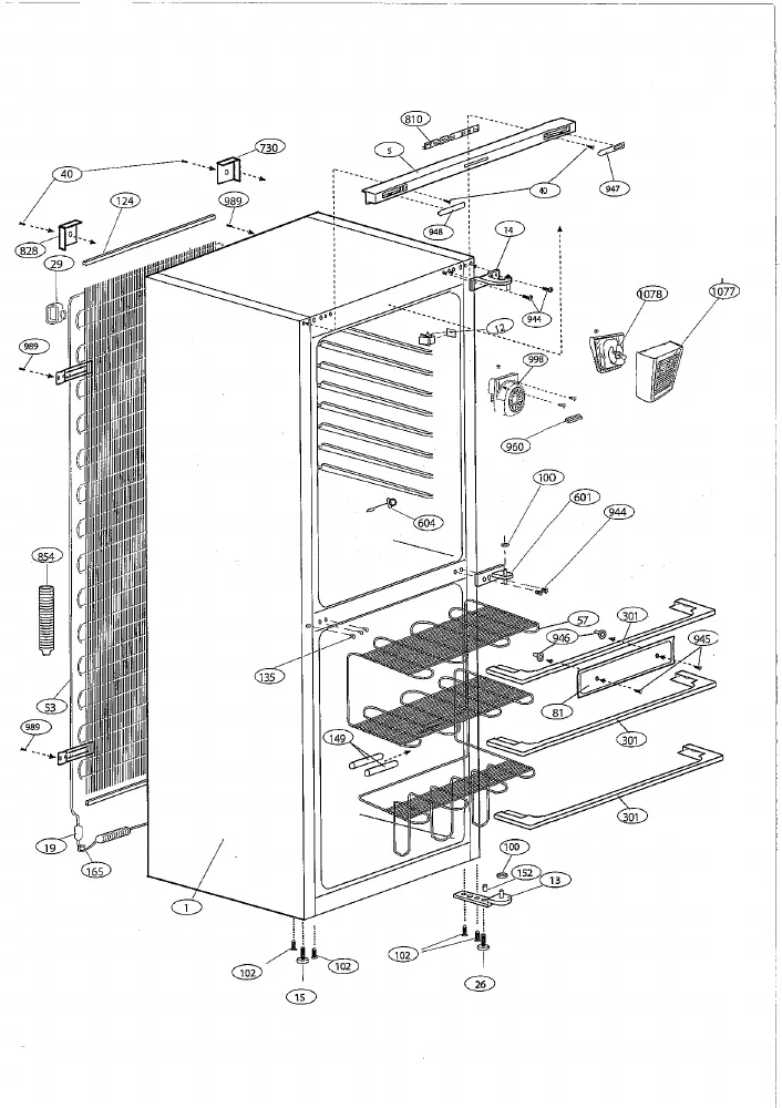 Vue éclatée BEKO CS134020 7257347613