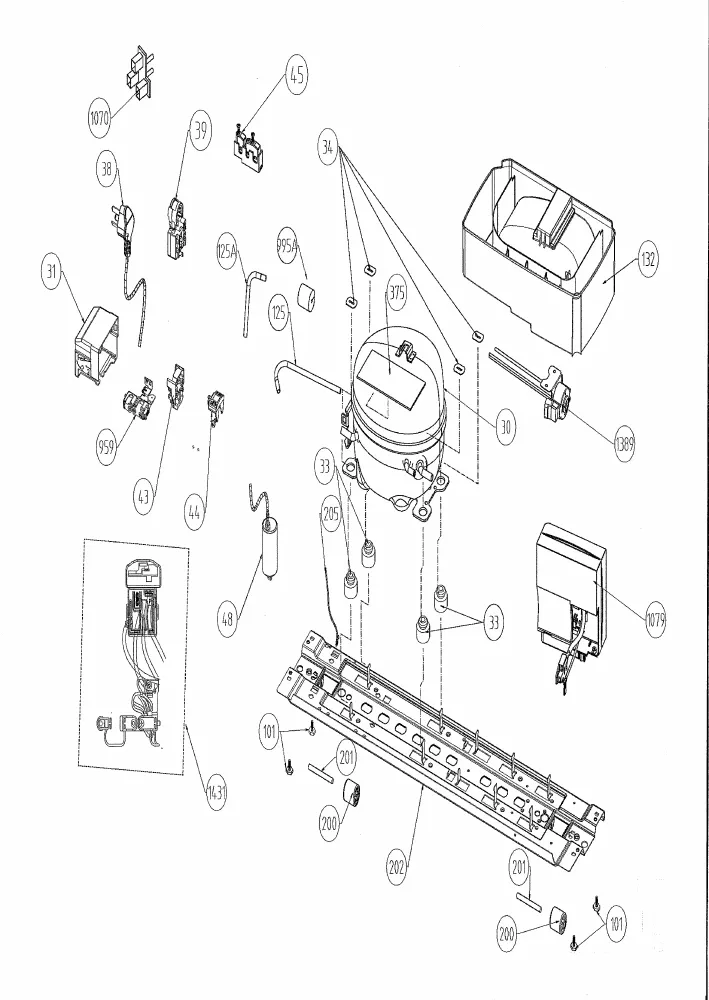 Vue éclatée BEKO CRCNE450E21DS 7293547687