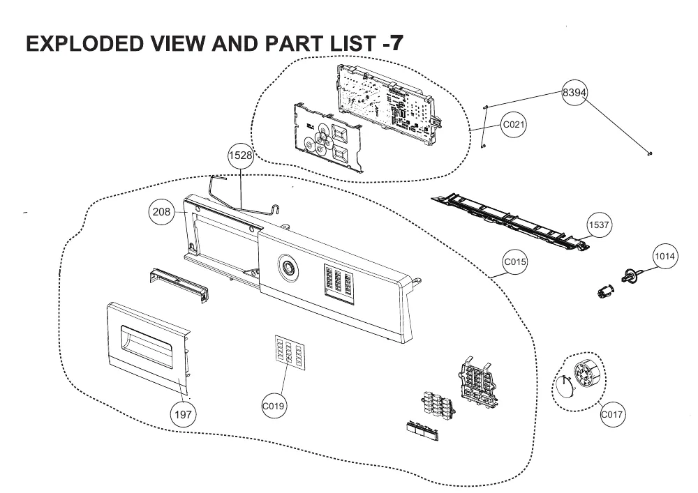 Vue éclatée BEKO LLF08S2 8884753200