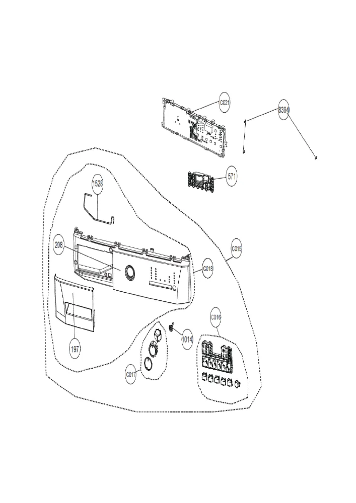 Vue éclatée BEKO WCB7140 8884223200
