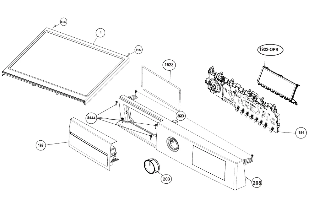 Vue éclatée BEKO B5DFT51044DOS 7178572700