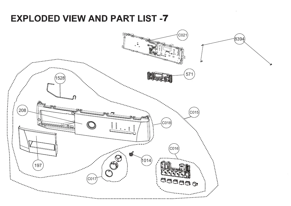 Vue éclatée BEKO WCB612 8989273200
