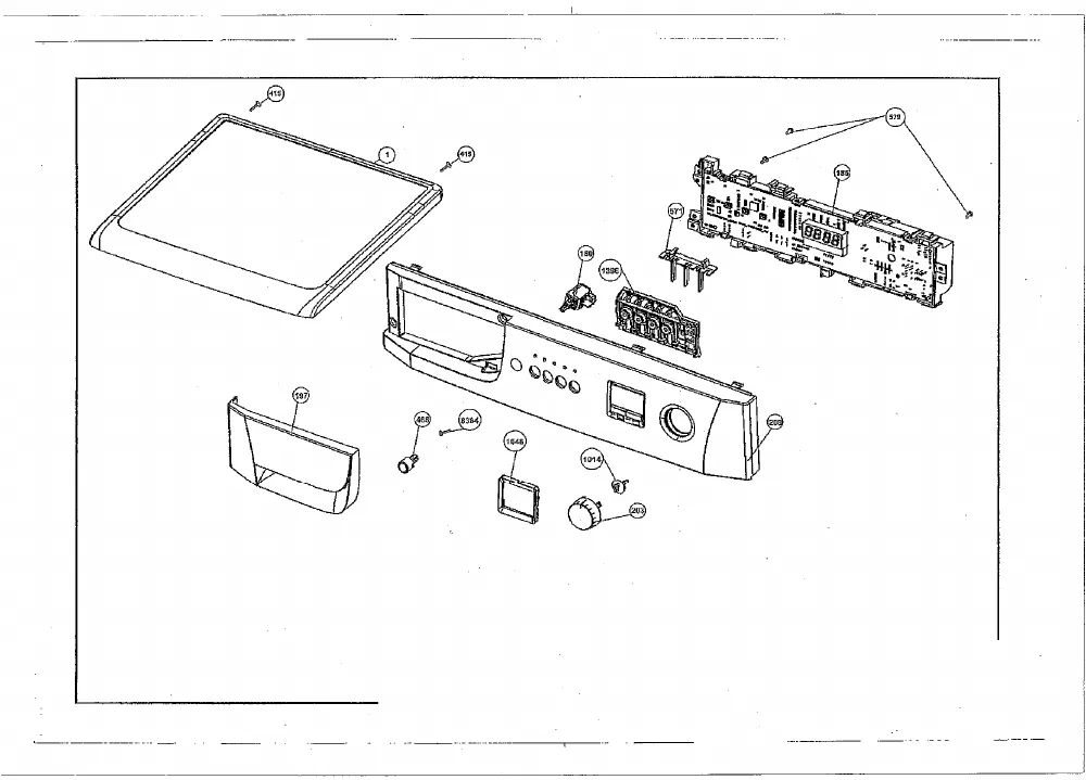 Vue éclatée BEKO WMD66140S 7150481100
