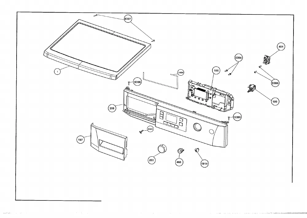 Vue éclatée BEKO WMB81644LC 7106641100