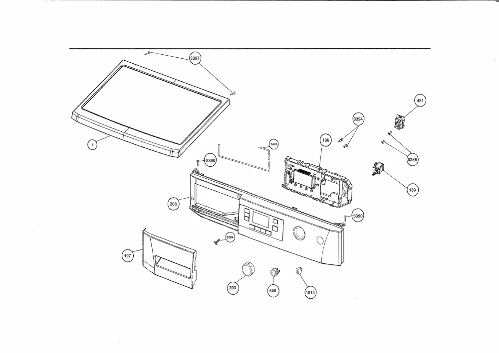 Vue éclatée BEKO WMB91241 7177084200