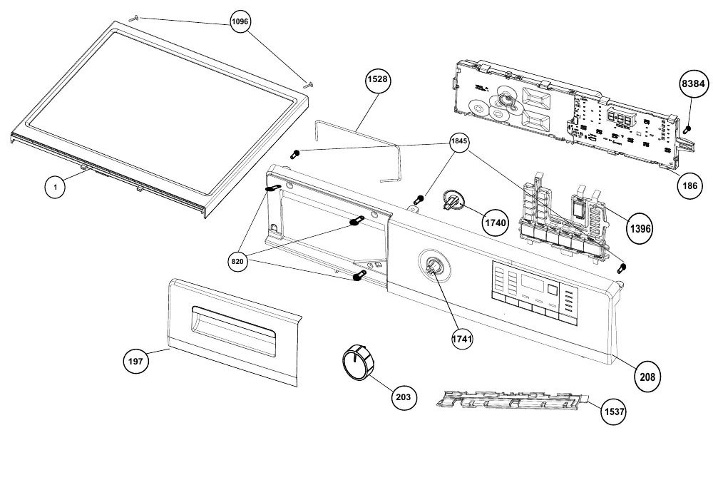 Vue éclatée BEKO WTV95220W 7158146700