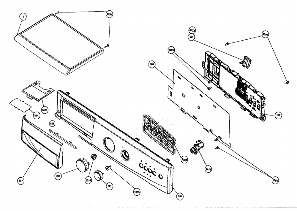 Vue éclatée BEKO WML15125S 7167981100