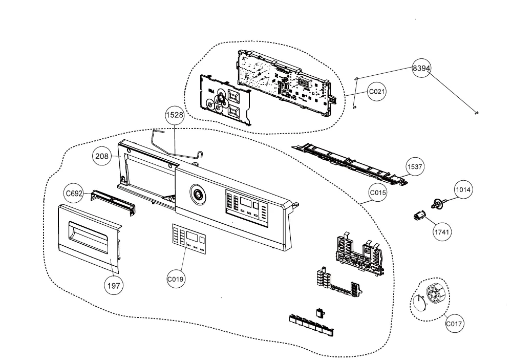 Vue éclatée BEKO LLF102W2 8781723200