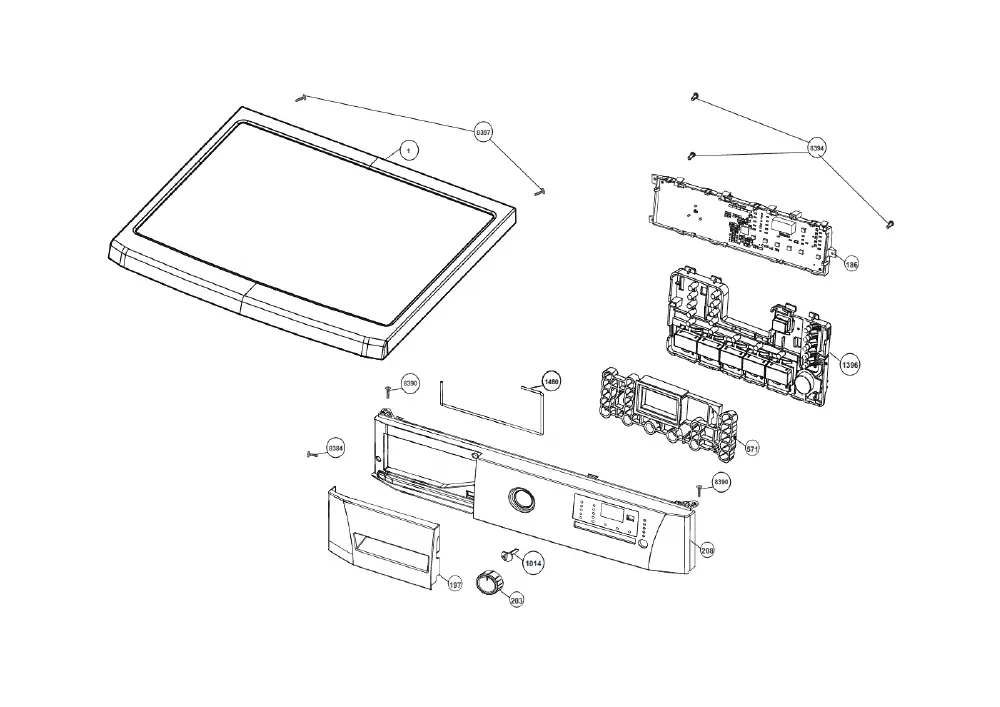 Vue éclatée BEKO WMB81231MS 7116541300