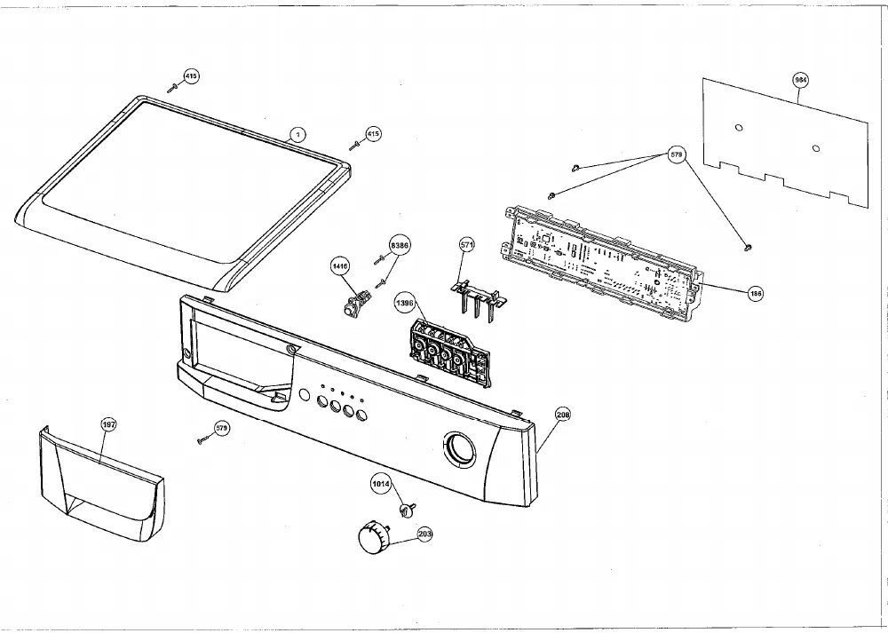 Vue éclatée BEKO WMD27110 7146581400