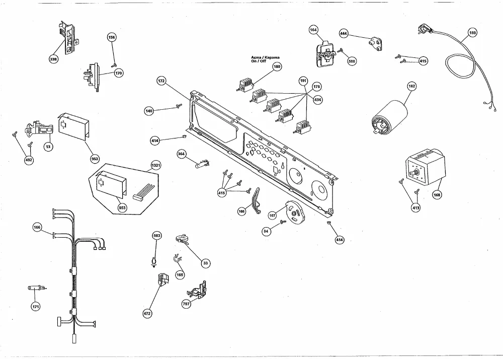 Vue éclatée BEKO LL400N 7104482500