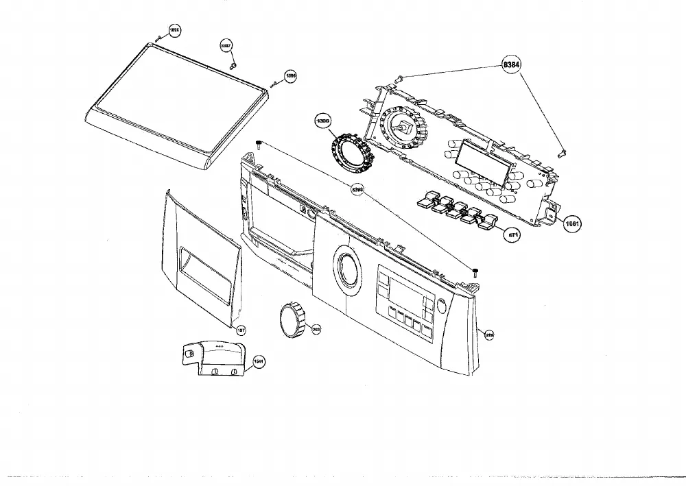 Vue éclatée BEKO WDA96160 7123341500