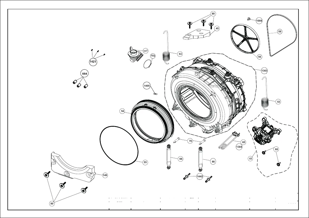 Vue éclatée BEKO WTE6511Y 7146341600