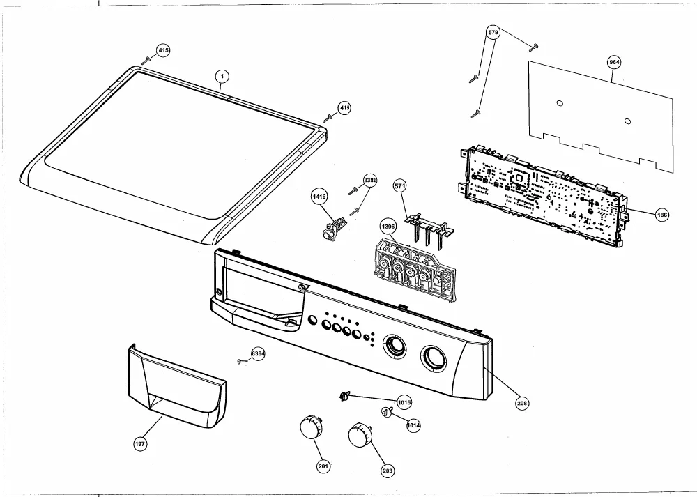 Vue éclatée BEKO WMD26120T 7124381900