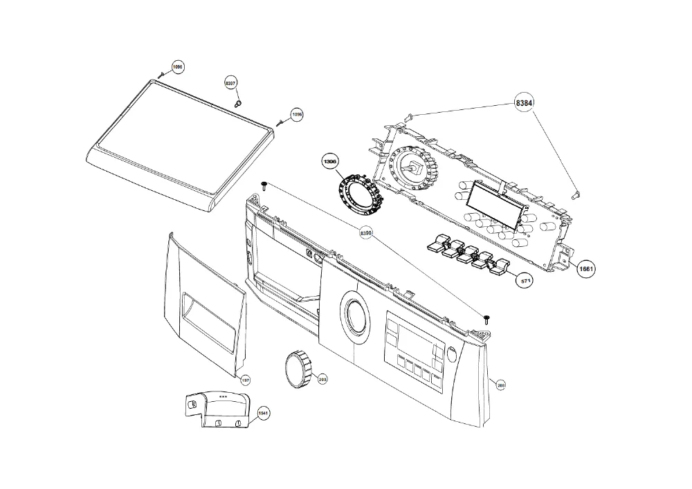 Vue éclatée BEKO WDA96160 7138342700