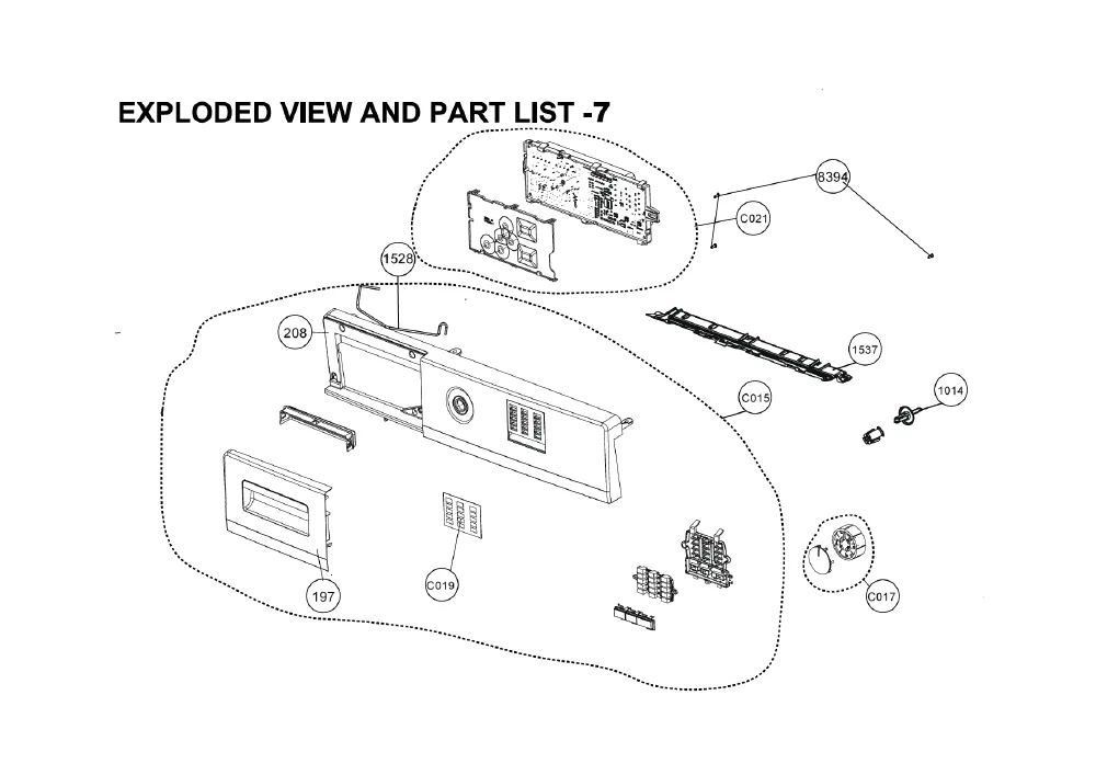 Vue éclatée BEKO WCC07BF 8886583200